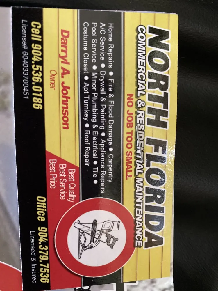 Slide of North Florida commercial and residential maintenance