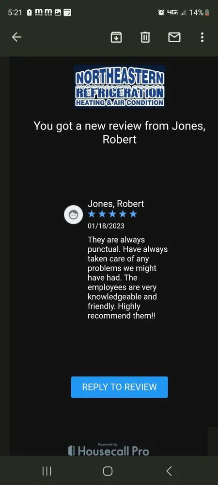 Slide of Northeastern Refrigeration