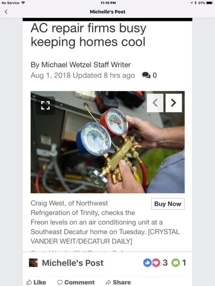 Slide of NorthWest Refrigeration