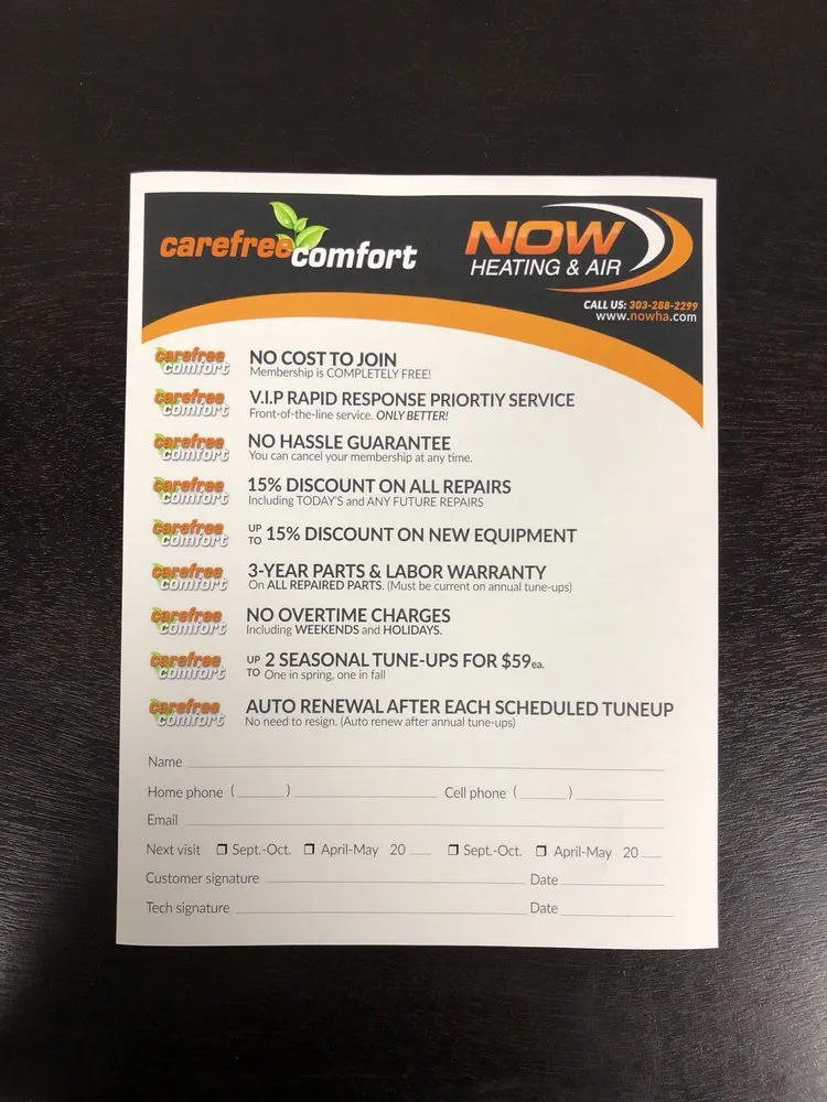 Slide of Now Heating & Air