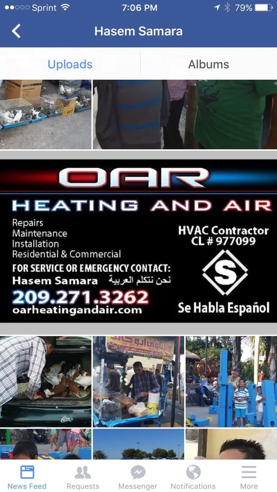 Slide of OAR Heating & Air