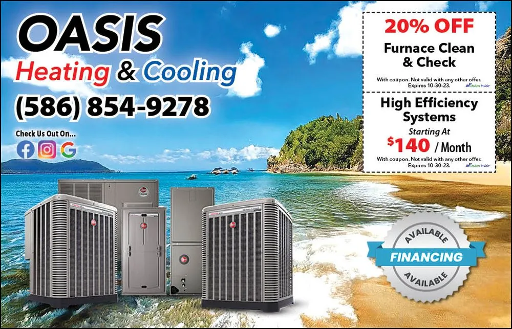 Slide of Oasis Heating & Cooling