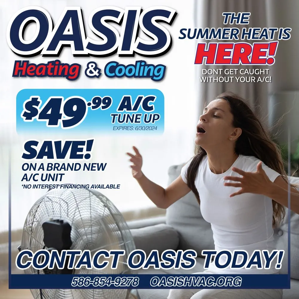 Slide of Oasis Heating & Cooling