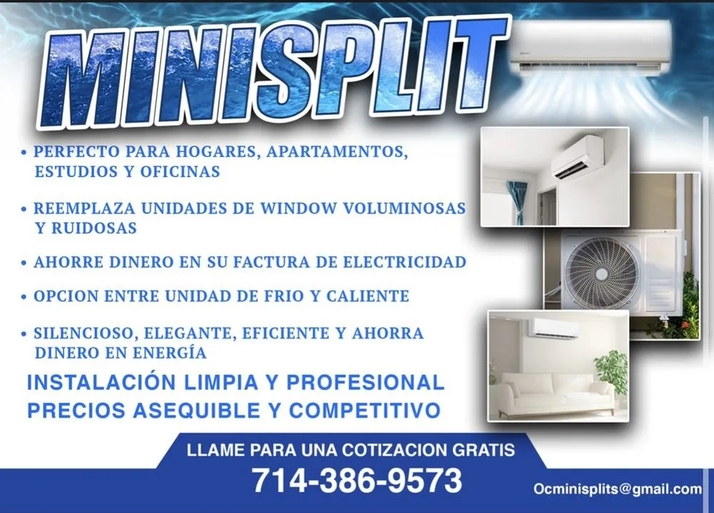 Slide of OC Minisplits AC