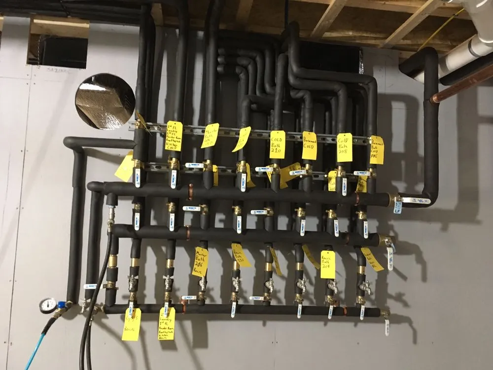 Slide of Old School Plumbing and Heating