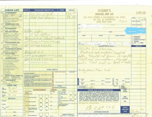 O'Learys Heating and Air Logo