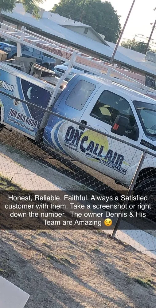 Slide of On Call Air Conditioning & Heating