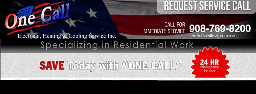 Slide of One Call Electrical, Heating & Cooling Service