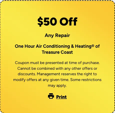 Slide of One Hour Air Conditioning & Heating of Treasure Coast