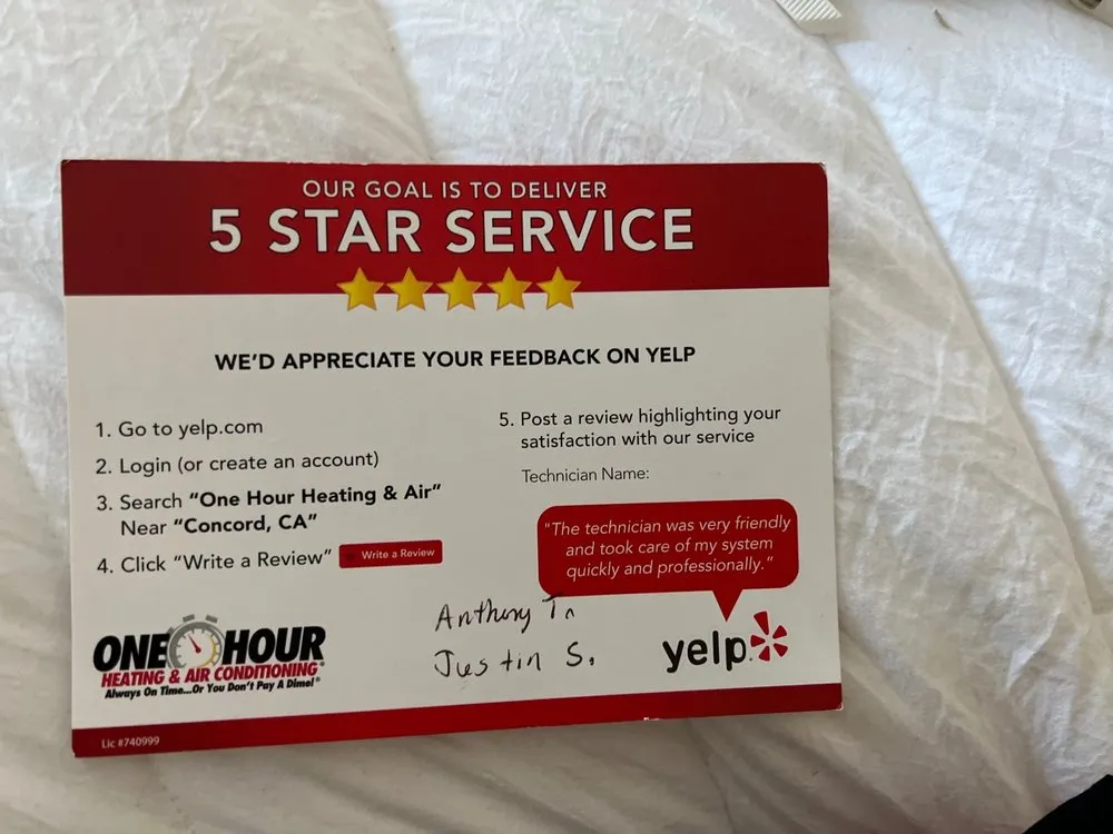 Slide of One Hour Heating & Air Conditioning