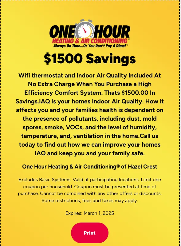 Slide of One Hour Heating & Air Conditioning