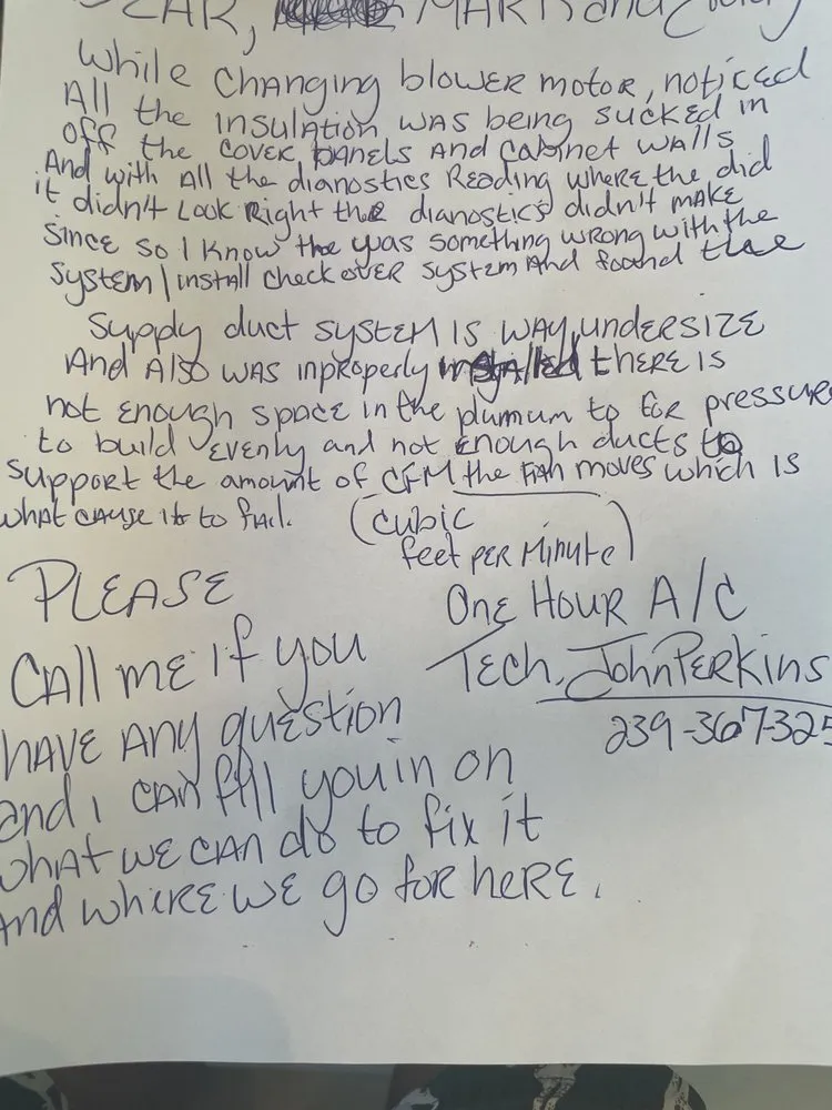 Slide of One Hour Heating & Air Conditioning