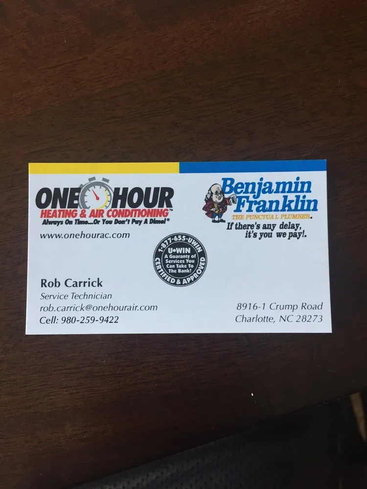 Slide of One Hour Heating & Air Conditioning of Charlotte