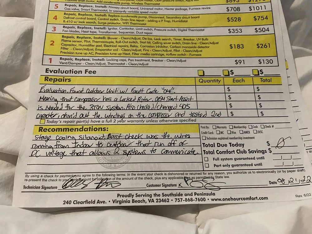 Slide of One Hour Heating & Air Conditioning of Hampton Roads