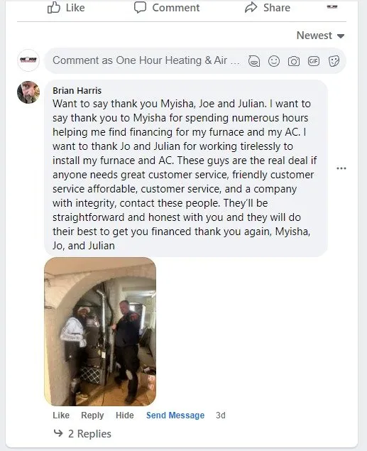 Slide of One Hour Heating & Air Conditioning