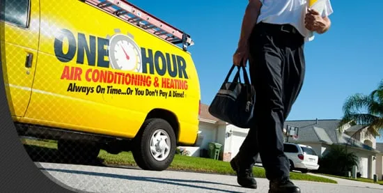 Slide of One Hour Heating and Air Conditioning