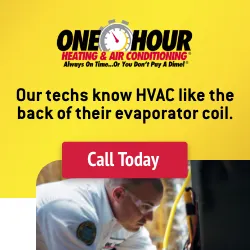 Slide of One Hour Heating and Air Conditioning