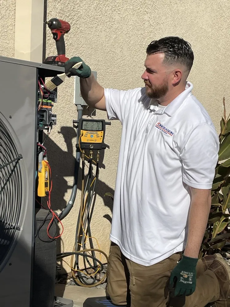 Slide of One Season Heating and Air Conditioning