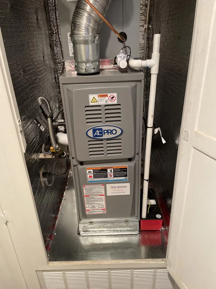 Slide of One Season Heating and Air Conditioning