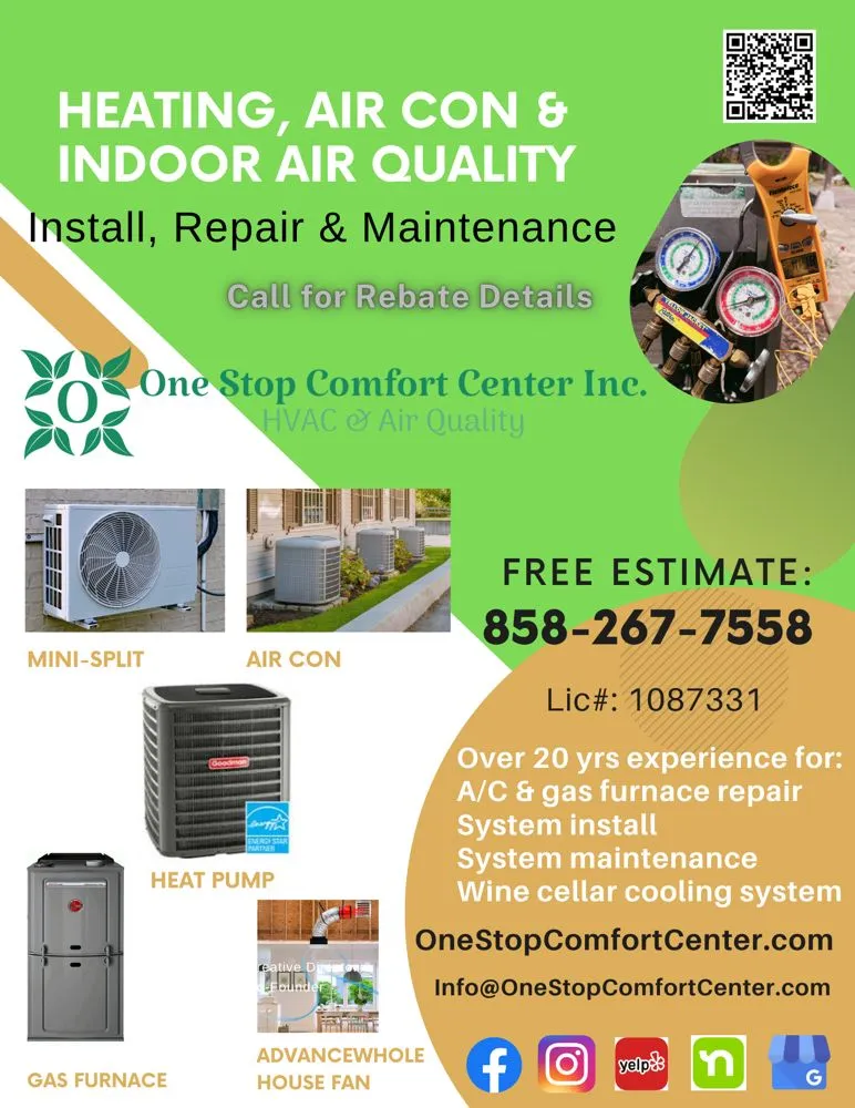 Slide of One Stop Comfort Center