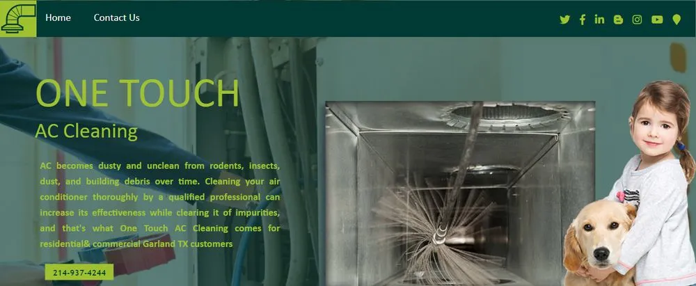 Slide of One Touch AC Cleaning