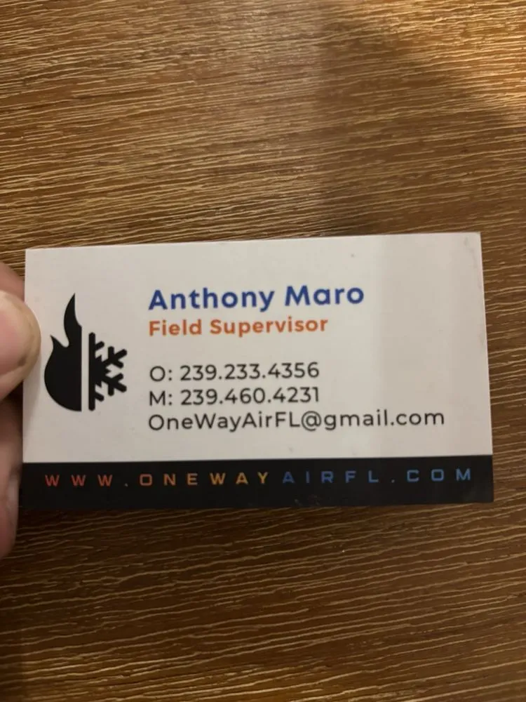 Slide of One Way Air