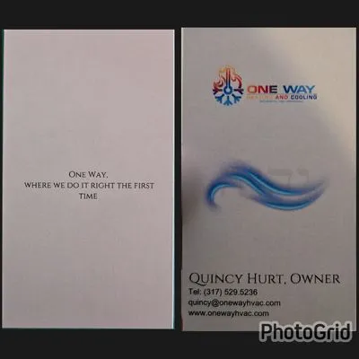 One Way Heating & Cooling Logo