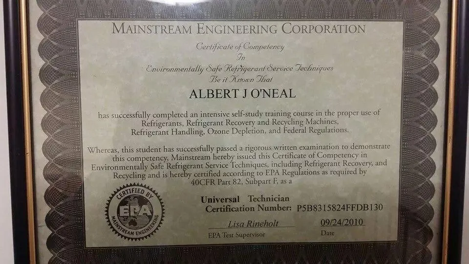 Slide of O'Neals HVAC Service Co, LLC