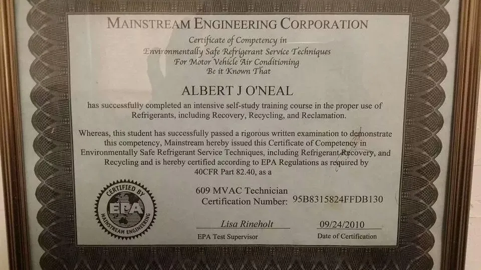 Slide of O'Neals HVAC Service Co, LLC