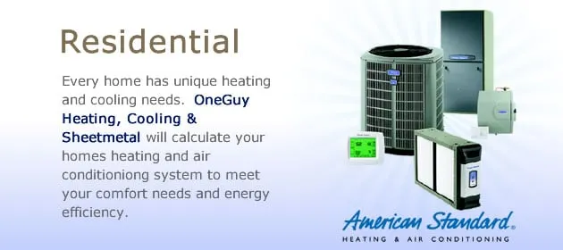 Slide of Oneguy Heating, Cooling and Sheetmetal Inc