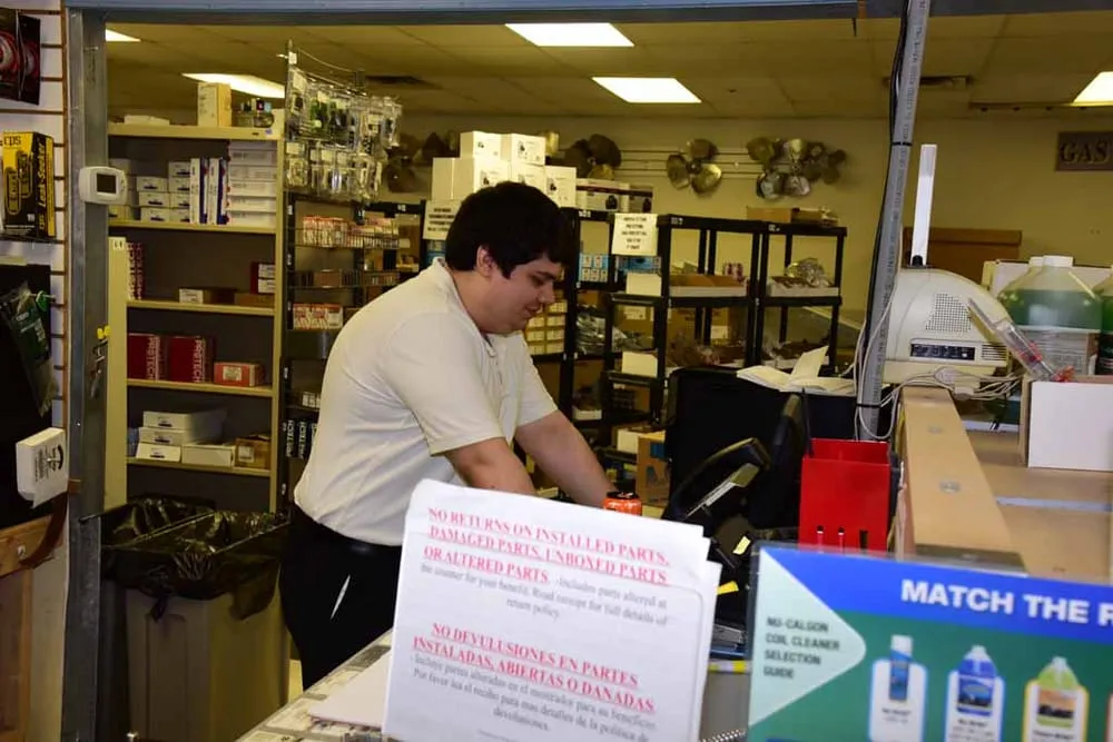 Slide of Open to Public HVAC Parts