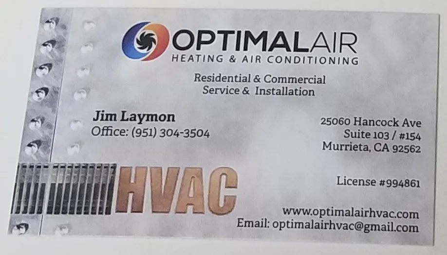 Slide of Optimal Air Heating & Air Conditioning