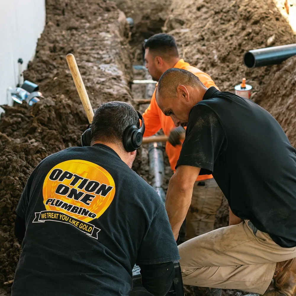 Slide of Option One Plumbing & Rooter - Rancho Cucamonga