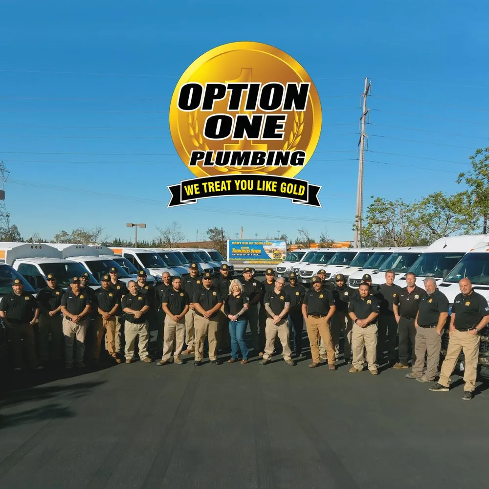 Slide of Option One Plumbing & Rooter - Rancho Cucamonga