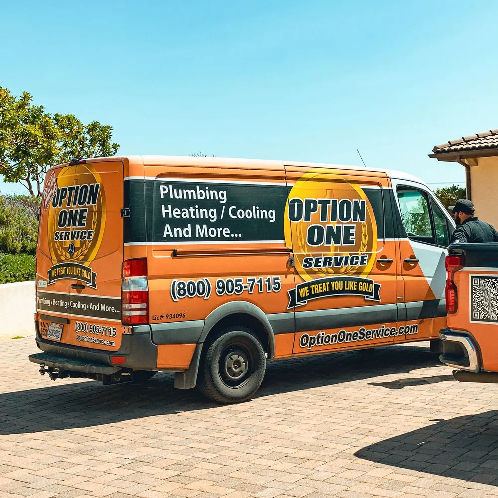 Slide of Option One Plumbing & Rooter - Rancho Cucamonga