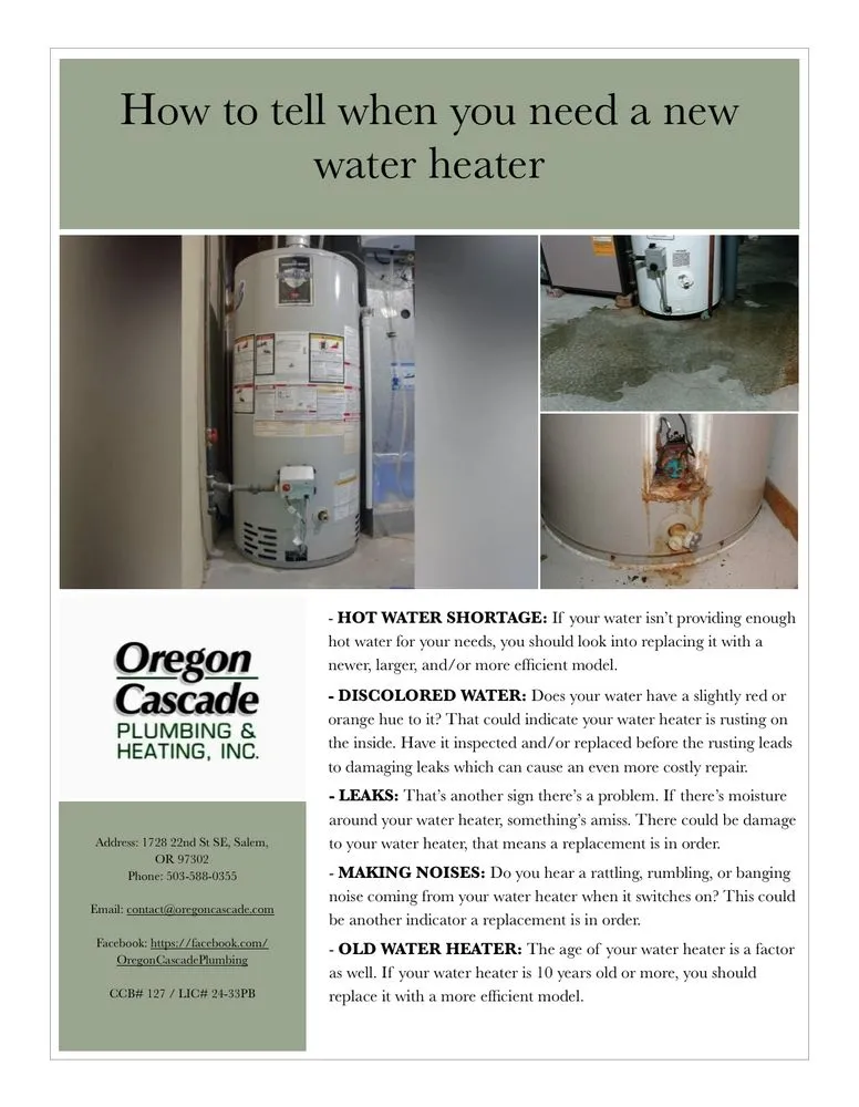 Slide of Oregon Cascade Plumbing & Heating