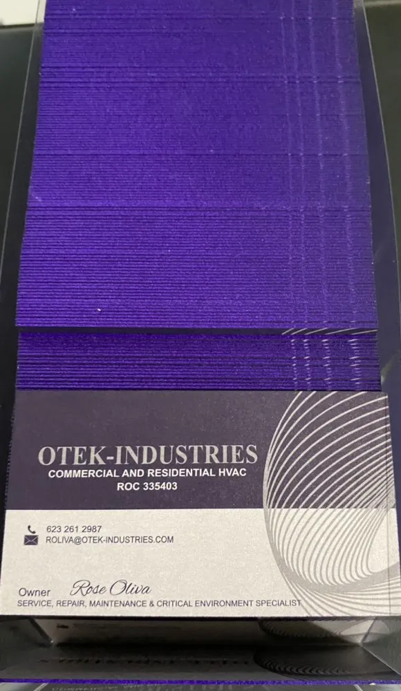 Slide of Otek Industries