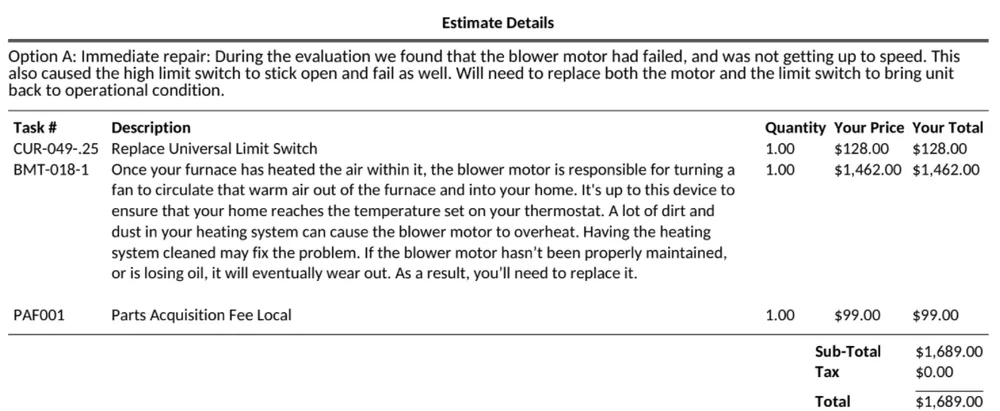 Slide of P K Wadsworth Heating & Cooling