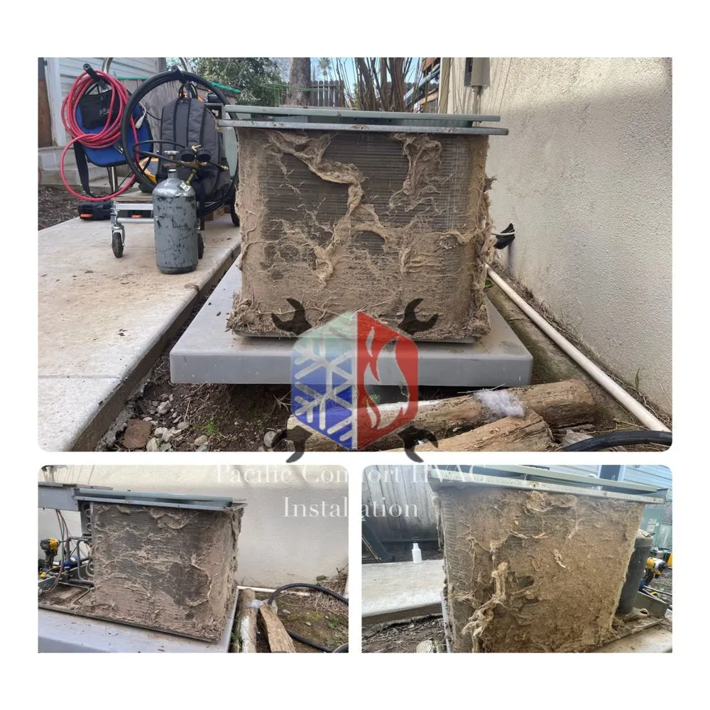 Slide of Pacific Comfort HVAC Installation