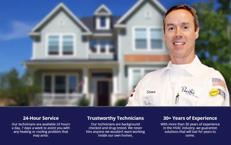 Slide of Pacific Heating & Cooling