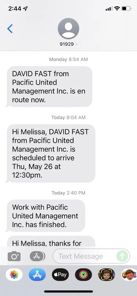 Slide of Pacific United Management