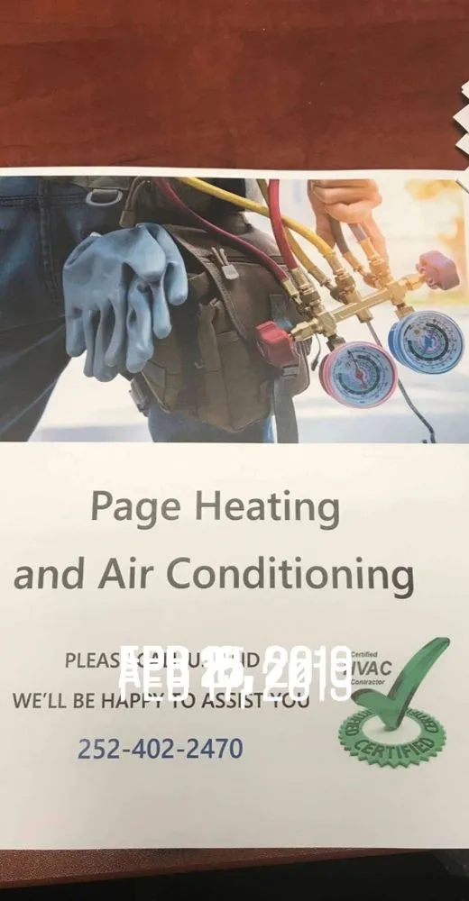 Slide of Page Heating & Air
