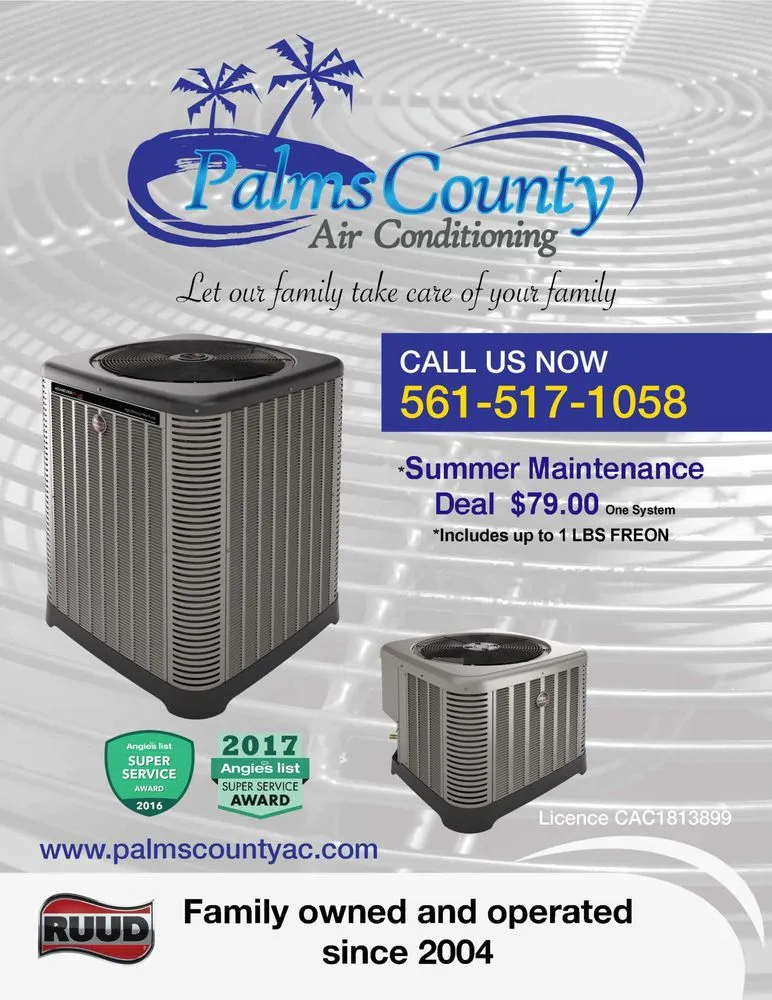 Slide of Palms County Air Conditioning