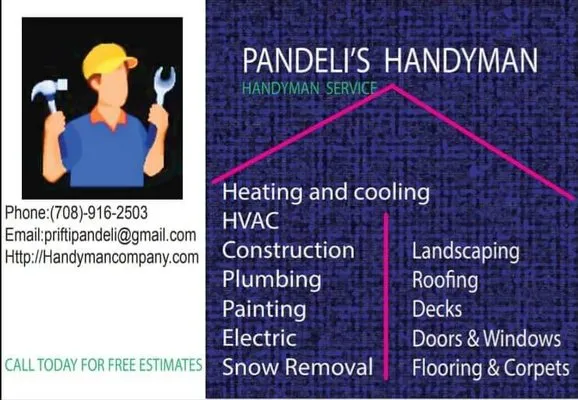 Pandeli's Construction Logo