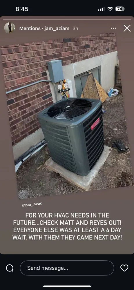 Slide of Par HVAC