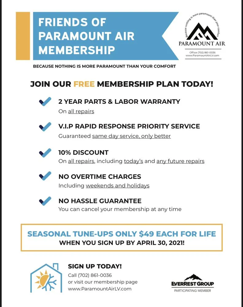 Slide of Paramount Services