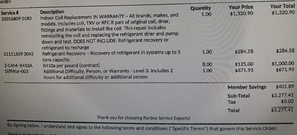 Slide of Pardee Service Experts