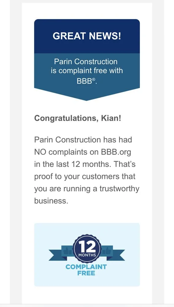 Slide of Parin Construction