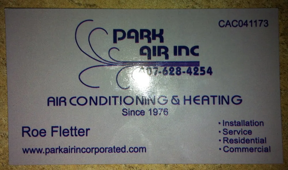 Slide of Park Air