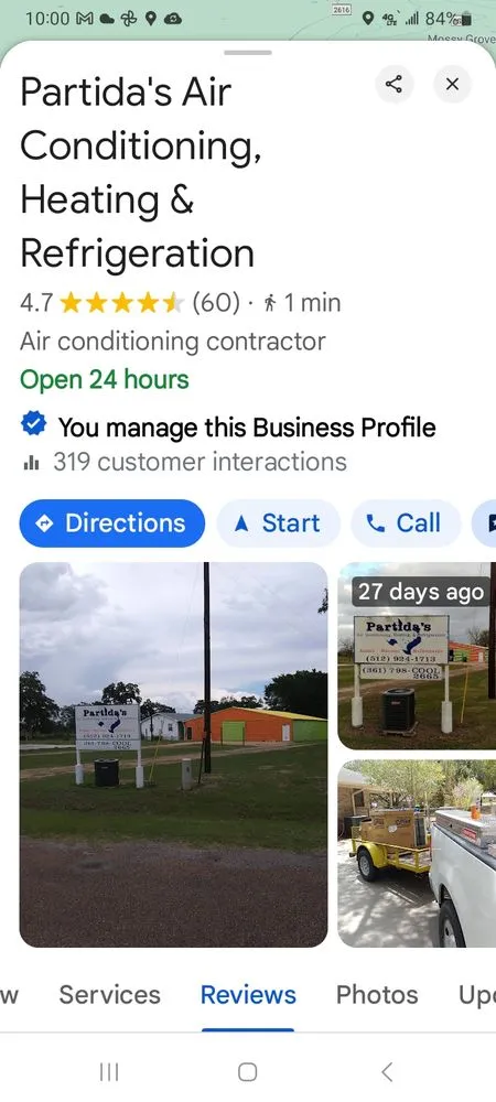 Slide of Partida's Air Conditioning